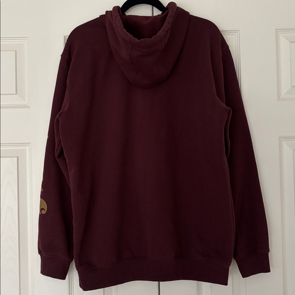 ❌SOLD❌ EUC Carhartt Workwear Men's Medium Weight Graphic Sweatshirt Hoodie MED - Picture 3 of 8